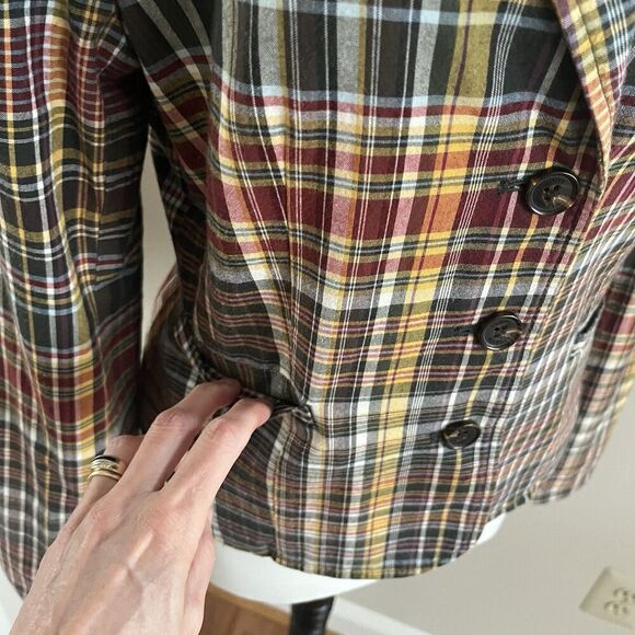 Vintage Tommy Hilfiger Y2K Plaid Blazer S Fitted  Academia School Prep Preppy - Picture 12 of 15